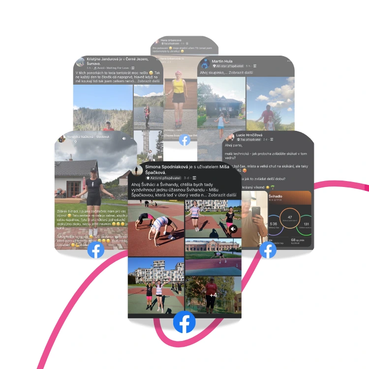 FB komunita Šviháků – 14 000+ členů, podpora a motivace